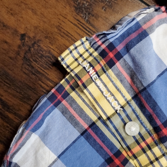 Janie and Jack Boys Blue plaid button down sz 18 - 24 months - Picture 8 of 8